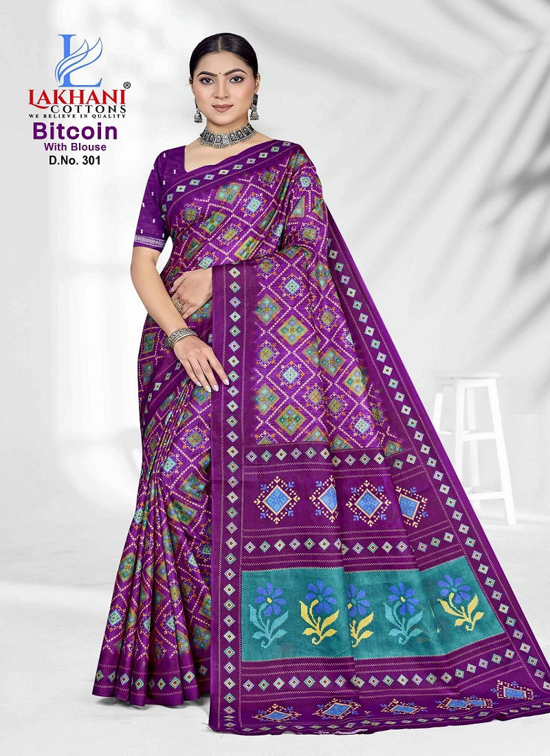 Bitcoin Vol 3 By Lakhani Cotton Printed Daily Wear Saree Orders In India
